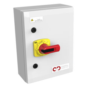 63A Switch Disconnector 3P+N in IP65 GRP (Polyester) Enclosure