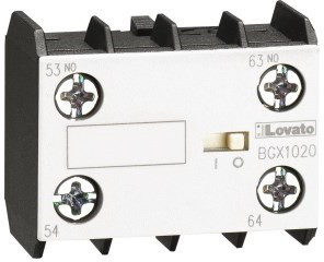 11BGX1013 Lovato contactor auxiliary contacts screw terminal 1no+3nc