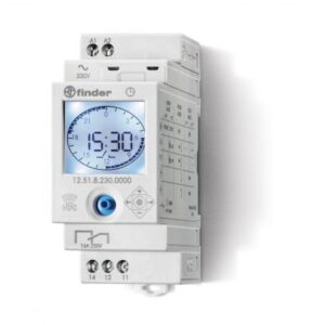 12.A2.8.230.0000 Finder Time switch Astro 2 pole 16A 110/230V