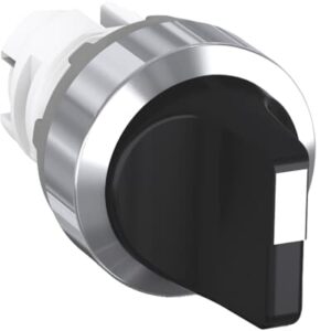 1SFA611202R3006 ABB M2SS3-30B 2 Position Maintained Selector Switch Short Handle Black Chrome Metal