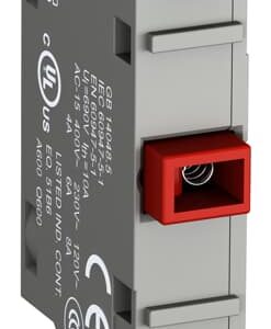 abb modular contact block normally closed 1n/c gold plated contacts mcb-01g