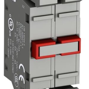 abb modular double contact block normally closed 2n/c contacts mcb-02
