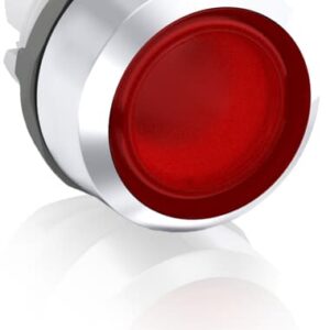 abb momentary red illuminated flush push button 22mm mp1-31r