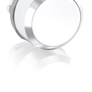 abb maintained white non-illuminated flush push button 22mm mp2-20w