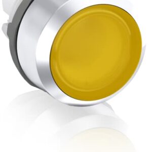 abb maintained yellow illuminated flush push button 22mm mp2-31y
