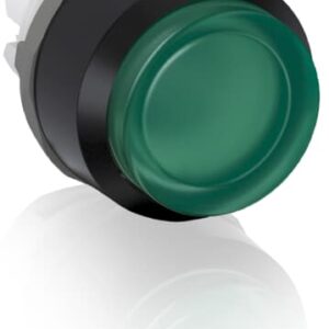 abb maintained green illuminated extended push button 22mm mp4-11g