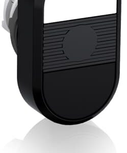 abb momentary double flush pushbutton white/black no text mpd5-11b