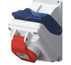 Gewiss switched interlocked sockets