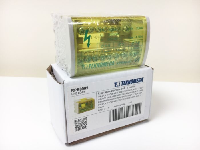 Teknomega RPB 2 pole distribution block