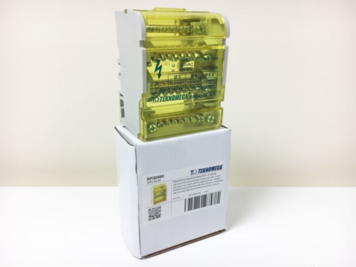 Teknomega RPQ 4 pole distribution block