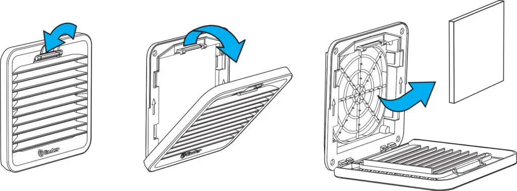 Diagram of Finder 7F Filter replacement