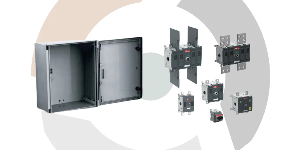 Bespoke Enclosed Disconnects for Solar PV Applications from LED Controls. ABB OT OTHV OTDC series and Safybox Bres enclosures.