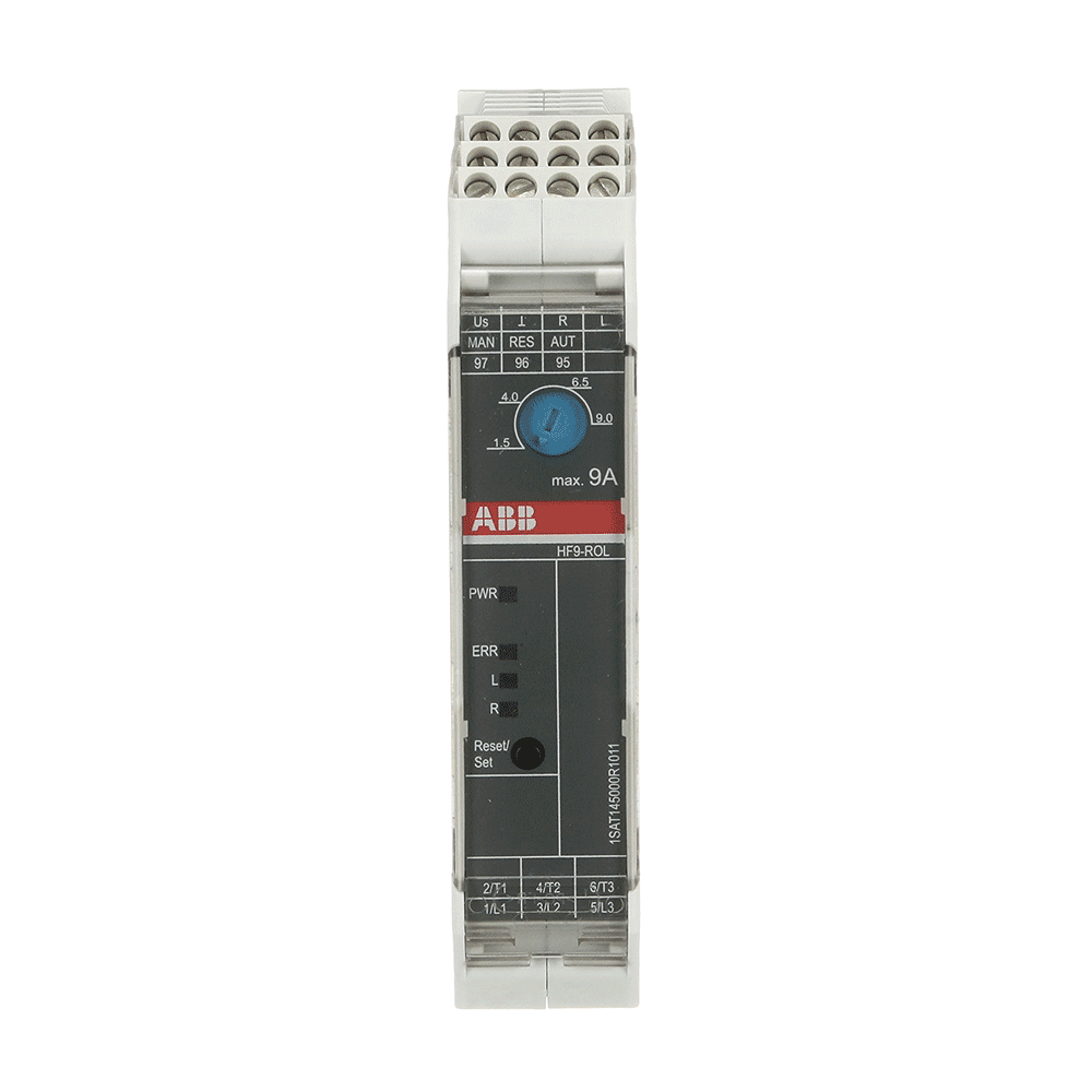 Rotating GIF of ABB HF Series Electronic Compact Motor starters.