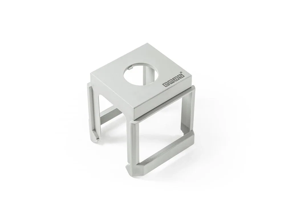 An EMAS BARP - a small plastic DIN rail adapter for electronic panel builders. available now from LED Controls