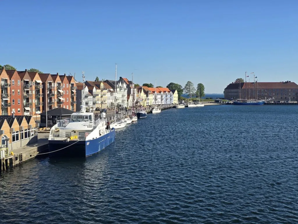 A Danish harbour town