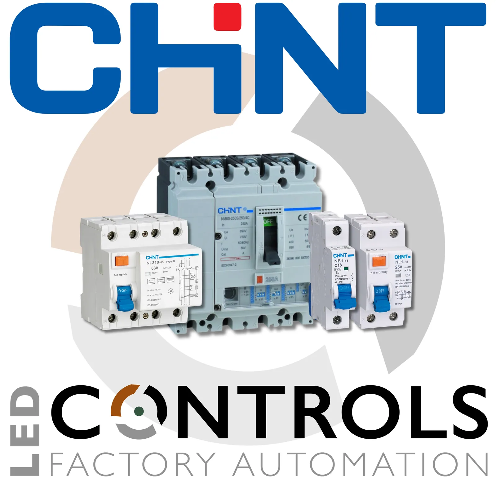 Chint circuit protection products available from LED Controls.