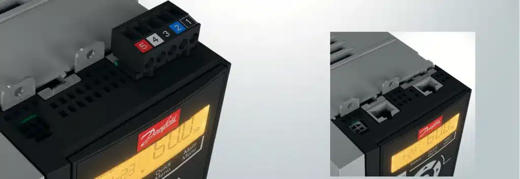 Expansion ports for Danfoss Drives FC280 Midi Drive available at LED Controls.