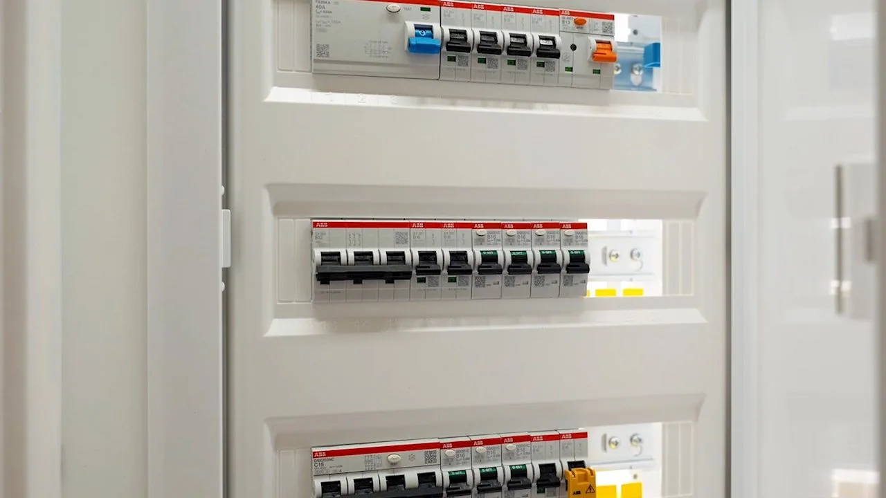 An ABB electrical panel