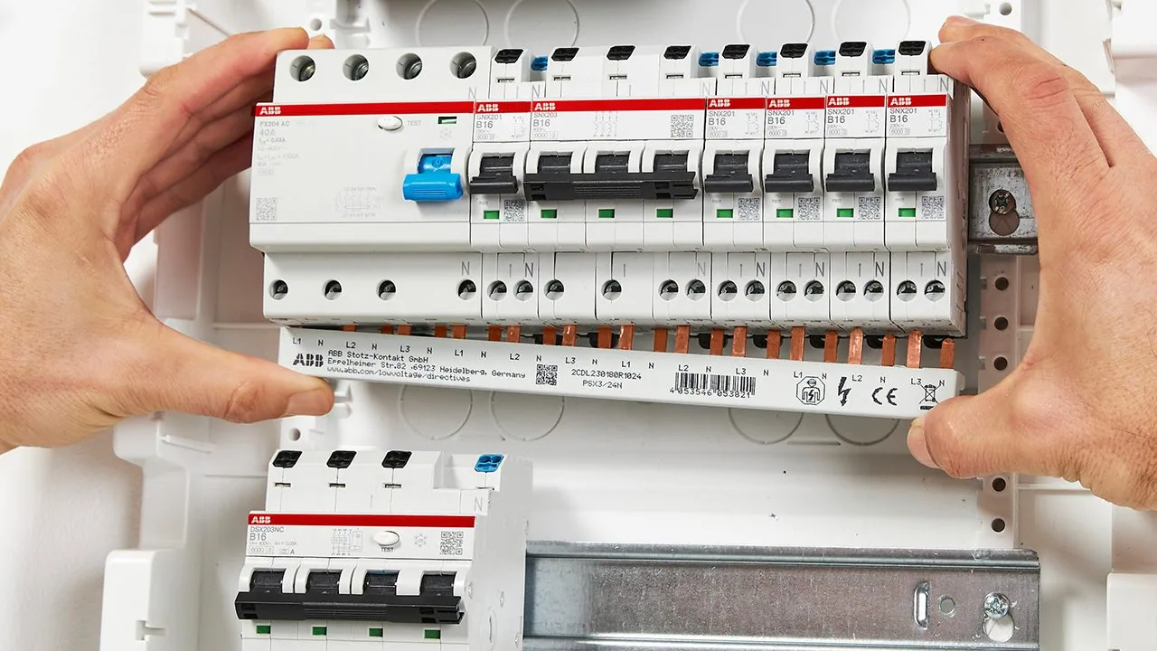 ABB DIN rail mounted breakers and switches available from LED Controls