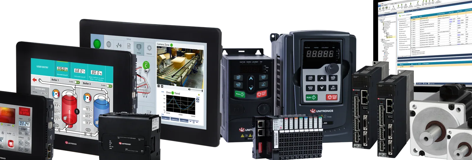 A quick overview of our Unitronics PLC range