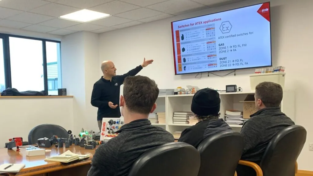 Pizzato training at LED Controls