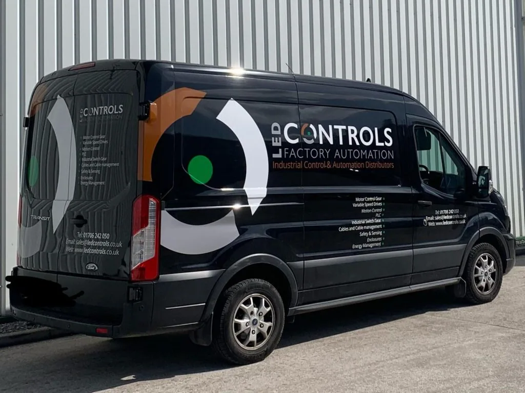 LED Controls delivery van