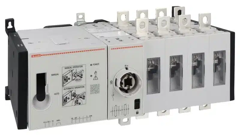 Lovato GLCM Motorised Changeover Switches available from LED Controls. 