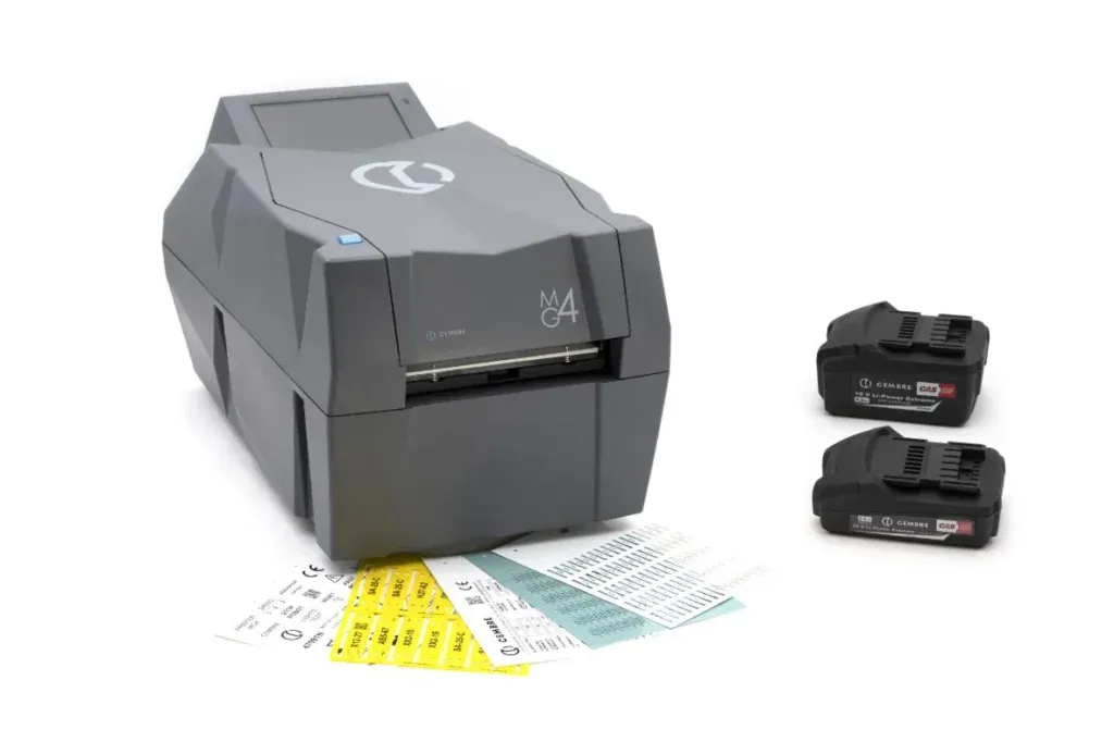 A selection of label options compatible with the Cembre MG4 Industrial Thermal Transfer Printer available from LED Controls.