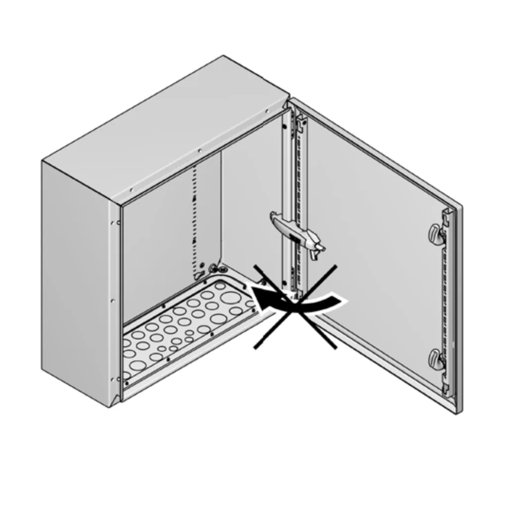 Rittal Multitool door stay function. Rittal Multitool for AX/VX available from LED Controls.