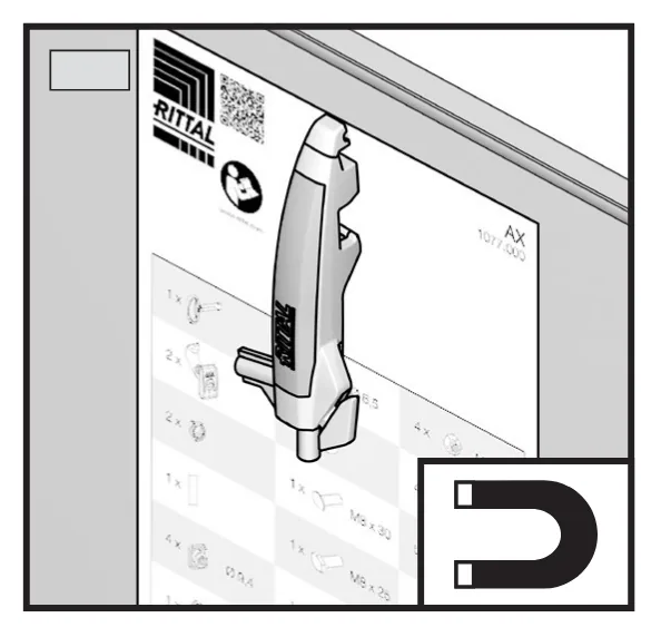 Rittal Multitool magnetic function. Rittal Multitool for AX/VX available from LED Controls.