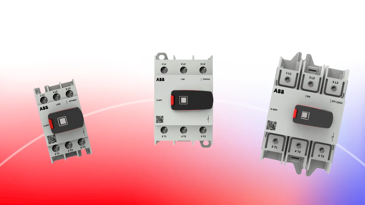 ABB OT Plus Disconnectors available from LED Controls. 