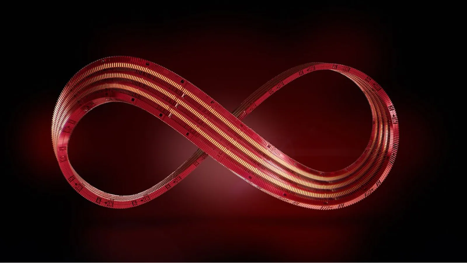 An infinity loop of Rittal RiLineX busbars. RiLineX now available from LED Controls. 