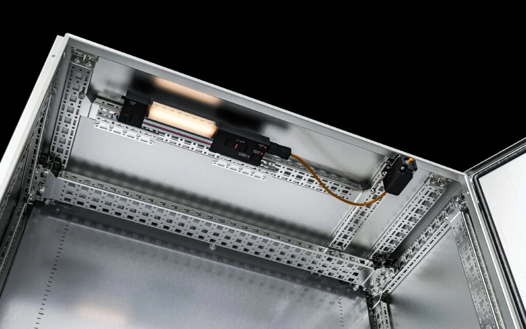 Interior light in a Rittal AX Enclosures available from LED Controls
