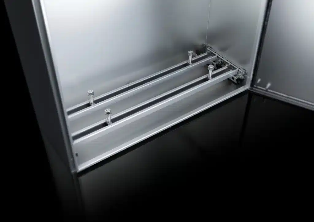 Interior screws in a Rittal AX Enclosure available from LED Controls
