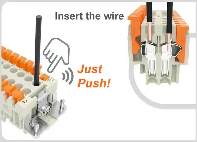 Wire insertion in ILME SQUICH range available from LED Controls.
