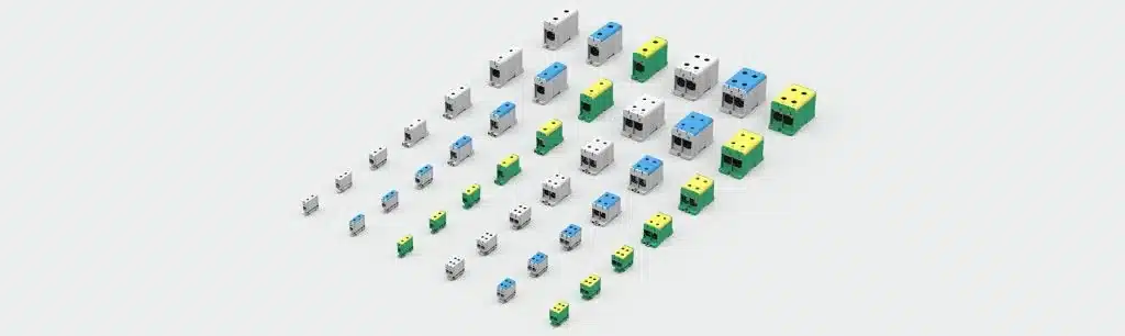 Teknomega PTB3 Power Block Terminals range available from LED Controls