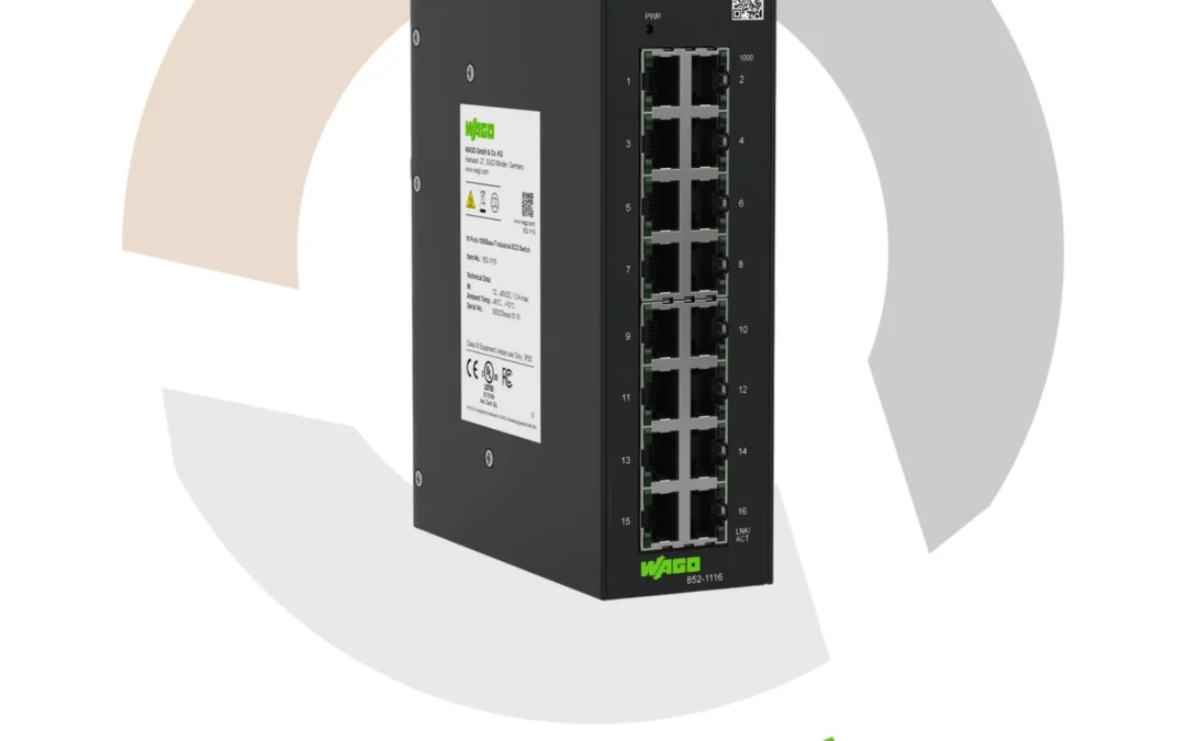 WAGO 16 port ECO Unmanaged Switch: Industrial-Strength Networking from LED Controls