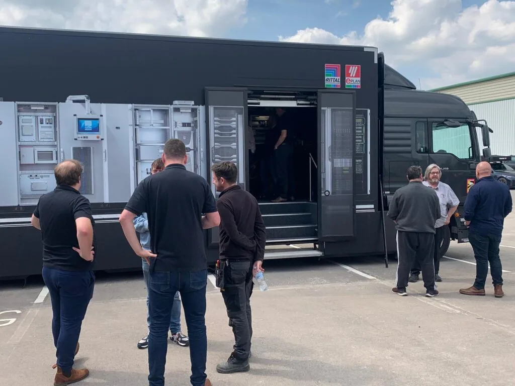 Rittal Roadshow truck parked outside LED Controls