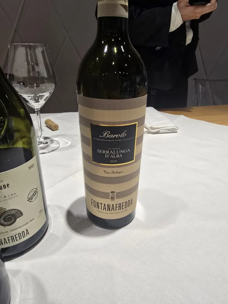 Bottle of barolo wine
