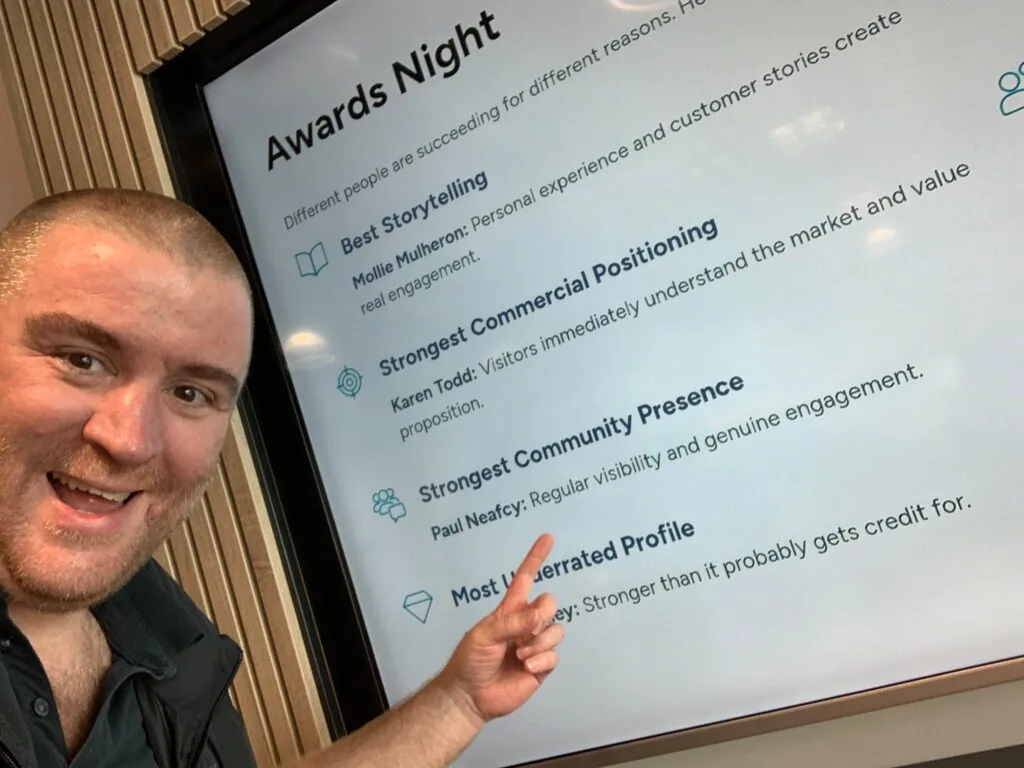Paul Neafcy won Strongest Community Presence