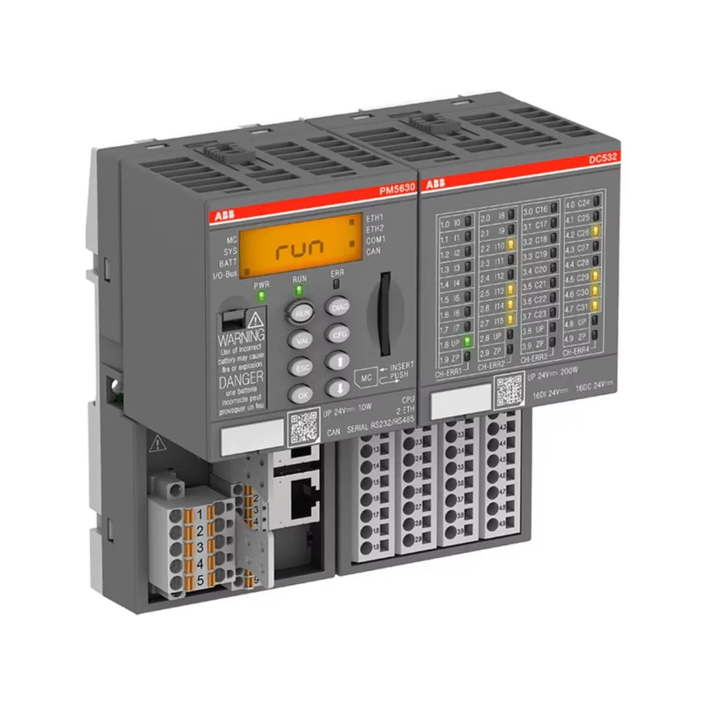 ABB AC500 PLCs available from LED Controls.