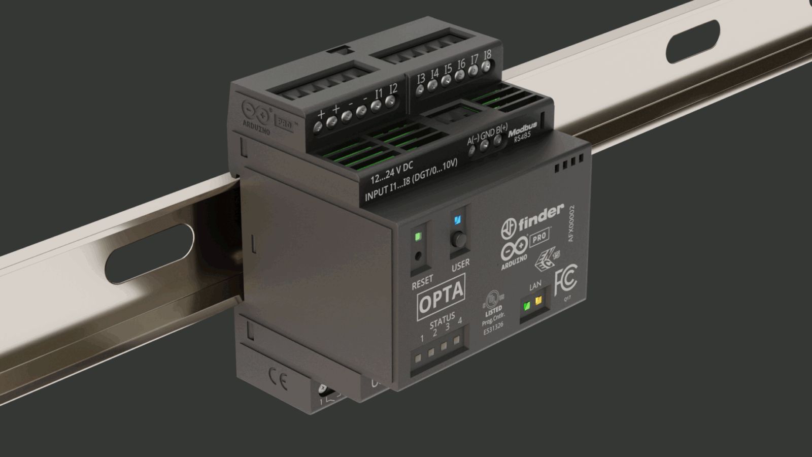 Finder OPTA 8A programmable logic relay series available from LED Controls
