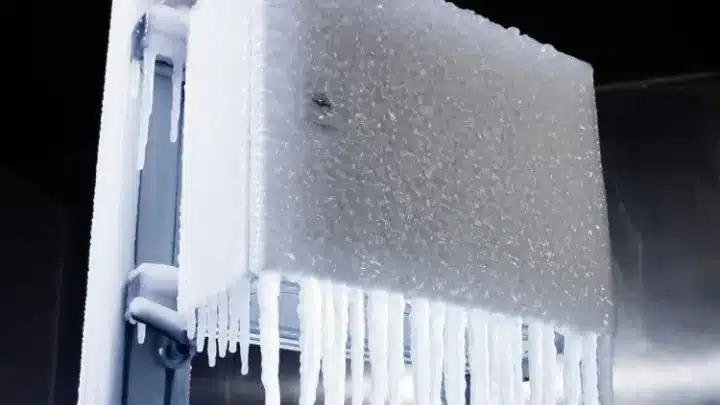 A frozen electrical enclosure - Get your IP66 rated enclosures from LED Controls.