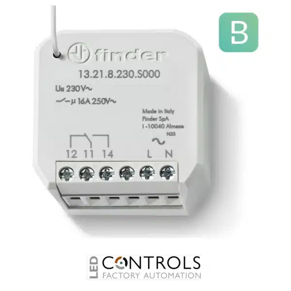 Finder 13.21.8.230.S000 BLISS2 wireless heating and cooling radio actuator