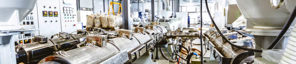 MCAM plastic extrusion facility driven by Danfoss iC7-Automation Drives available from Danfoss Authorised Partner LED Controls.