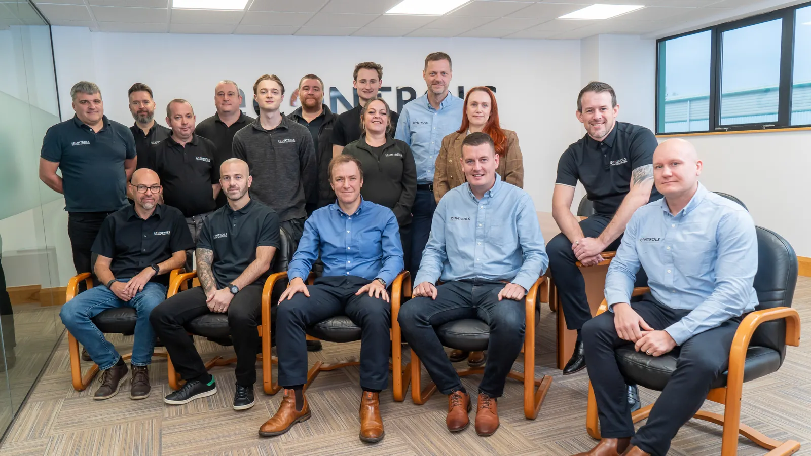 The LED Controls team in the office