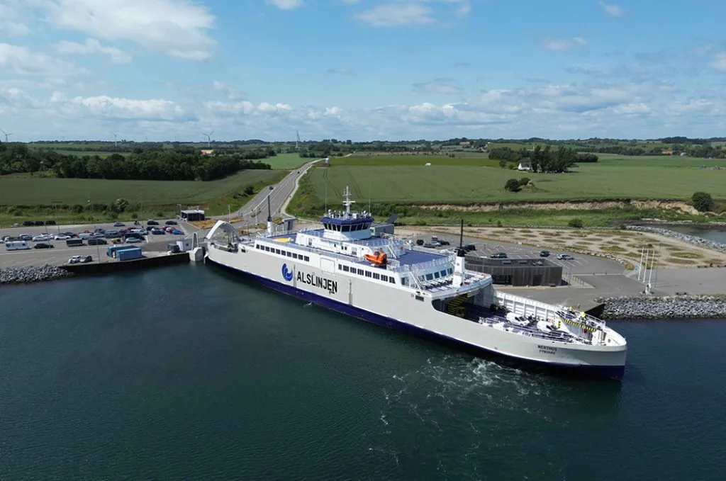 Danfoss Drives power the Ferry Nerthus. Danfoss Drives available from LED Controls.