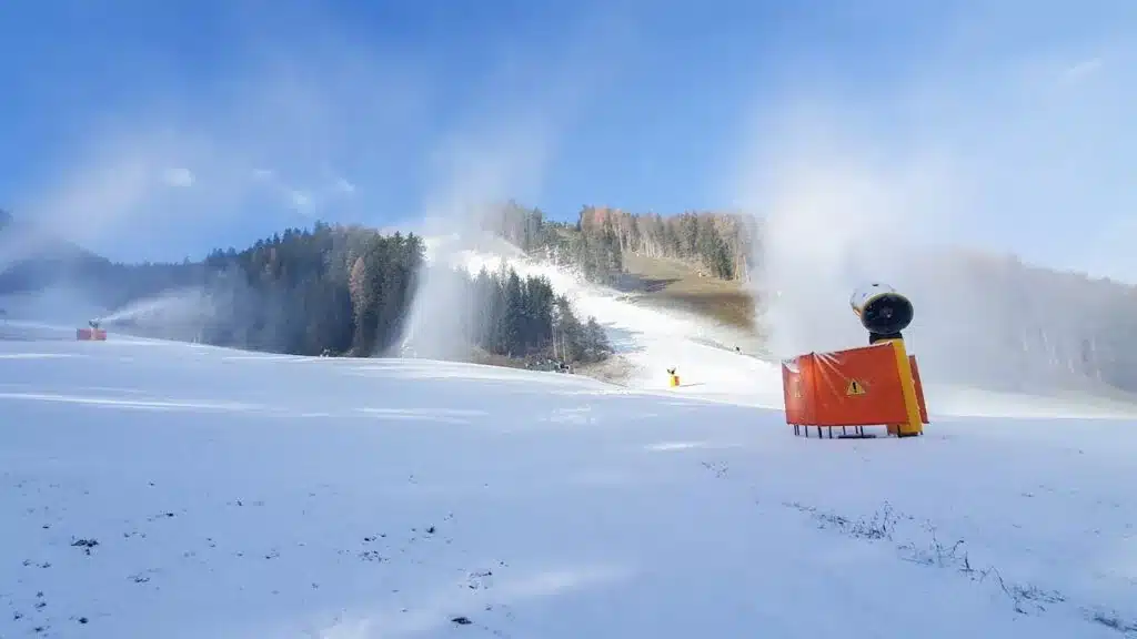 ABB powered Snow Blowers on a ski slope