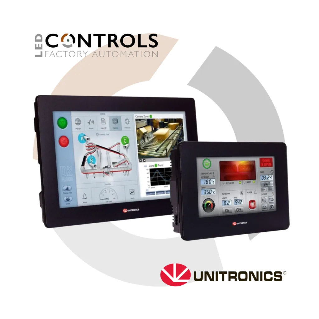 Unitronics UniStream Modular PLC+HMI range available from LED Controls.