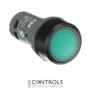 1SFA619101R1112 ABB CP2-11G-10 Compact Illuminated Pushbutton Green 1 NO 24 V AC/DC - image 3